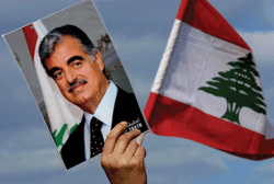 former Lebanese prime minister Rafik Hariri 