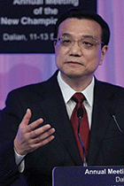 China’s premier, Li Keqiang, speaking at last month’s World Economic Forum in the port city of Dalian