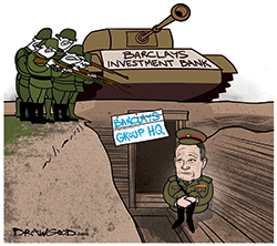 In the war for talent, I am not sure if Jenkins is a hypocrite or if he has lost control of his troops. Indeed, did Jenkins ever have any real control over the investment bank’s senior staffers, most of whom date back to the good-old, bad-old Diamond days?