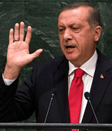Turkey’s powerful president Recep Tayyip Erdogan