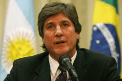 The relatively new, economically liberal economy minister of Argentina, Amado Boudou