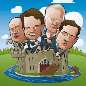 Gary Cohn, Goldman Sachs; Jerry del Missier, Barclays Capital; Paul Calello, Credit Suisse; Jes Staley, JPMorgan