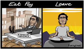 A mole muses that an alternative role might not be enticing and Rachid Bouzouba may be spending the summer doing yoga in an exotic location. For some reason, I am reminded of the book Eat, Pray, Love 
