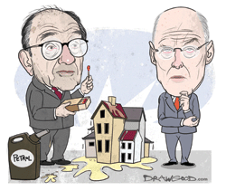 Alan Greenspan advised Hank Paulson that as there was too much housing supply. The best way to fix the problem would be for the government to buy up vacant homes and burn them