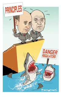 Goldman’s Blankfein and Cohn hope the firm’s new business principles will keep regulators at bay