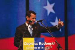 Henrique Capriles Radonski, the right-of-centre governor of the state of Miranda, won the first-ever opposition presidential primary in Venezuela