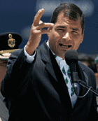Rafael Correa, Ecuador’s populist left-wing president