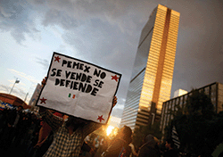 Investors shrugged off July’s protest against Pemex to snap up its recent bond