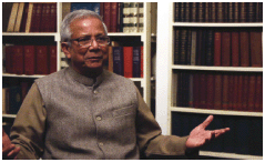 Muhammad Yunus, Nobel Peace Prize winner and pioneer of microfinance through Grameen Bank in Bangladesh