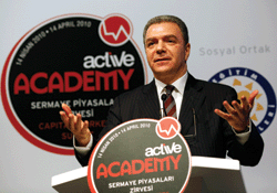 Huseyin Erkan, chairman and chief executive of the Istanbul Stock Exchange