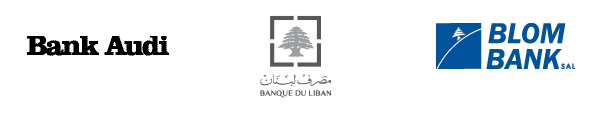 Bank Audi, Banque du liban, blom bank