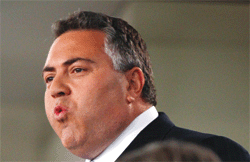 Joe Hockey, the opposition treasurer in the Canberra parliament 