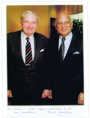 Nemir Kirdar and David Rockefeller-300
