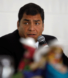 Ecuador’s president, Rafael Correa
