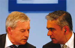 Co-chairmen of Deutsche Bank, Anshu Jain and Jürgen Fitschen 