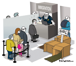 Mole mentioned this interrogation to a colleague. ”Interesting,” mused the colleague. “I had exactly the same question at immigration and when I said that I was staying at the Ritz-Carlton, the official barked: ‘JPMorgan has taken taxpayer money. Why aren’t you staying at a cheaper hotel?’”
