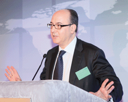 José María Roldán, the head of banking supervision at Banco de España and chairman of a key Basle Committee sub-group, proclaimed that as then unpublished revised bank capital regulations would be nothing less than a "regulatory tsunami". 