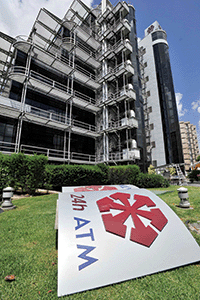 Battered symbol. Popular Bank was merged with Bank of Cyprus after it collapsed under the weight of bad lending and failed Greek bonds