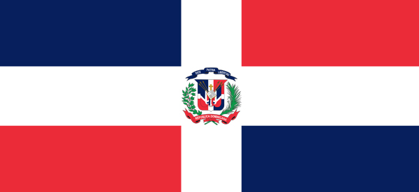 Dominican Republish flag 600x220