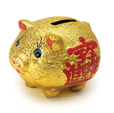 China gold piggy