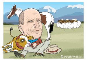 “Winkelried owns a ranch in Colorado, has expensive taste in horses and is a keen “cutter” –a cowboy inspired sport where riders have to separate a calf from the herd. Now he’s cut his ties with Goldman”