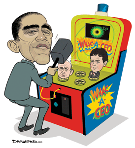 A senior banker at the Euromoney awards expressed concern about the Obama administration’s apparent antipathy towards big business