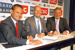 Kim Fournais, Bjarne Riis and Lars Seier Christensen: delivering results